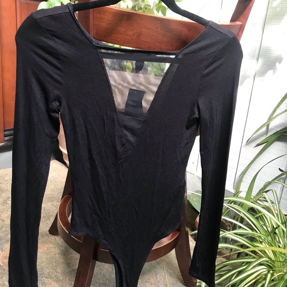 Black forever 21 body suit.